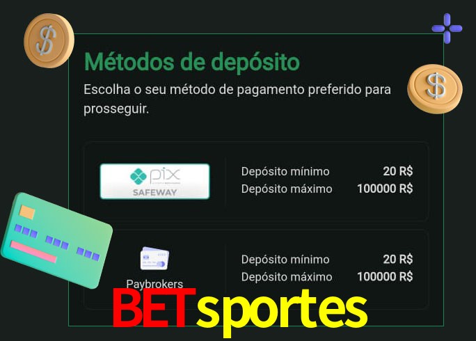 O cassino betsportes oferece uma grande variedade de métodos de pagamento